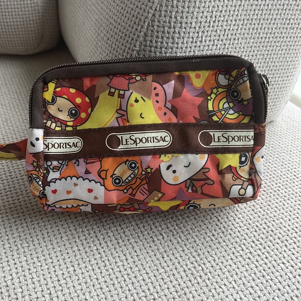 Lesportsac Personal Wrist Tote Cartoon Character Print